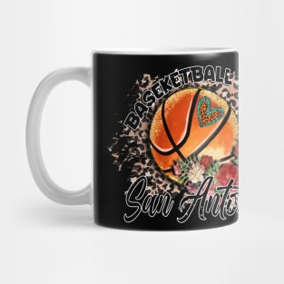 Aesthetic Pattern San Antonio Basketball Gifts Vintage Styles Mug